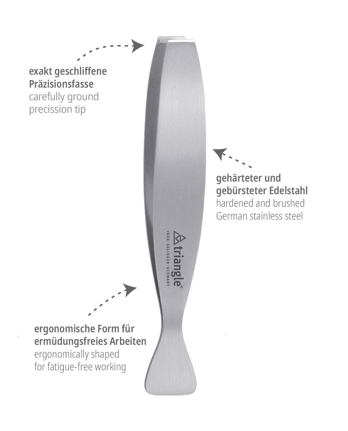 triangle®  Grätenpinzette schräg, aus Solingen